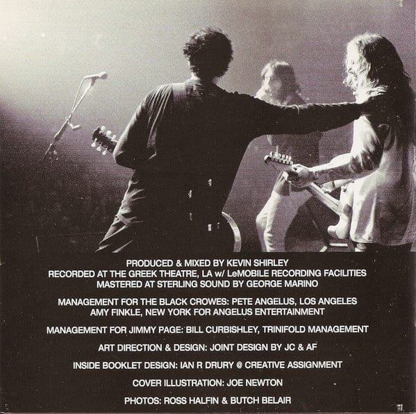 Jimmy Page & The Black Crowes - Live At The Greek (2xCD) TVT Records CD 016581214026