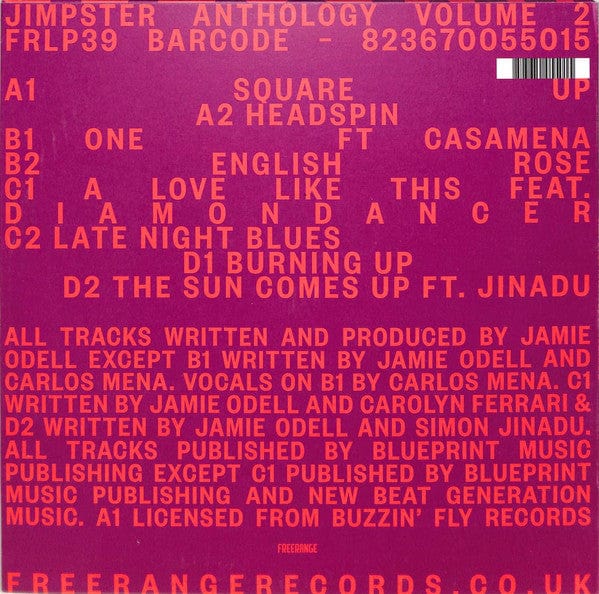 Jimpster - Anthology Volume 2 (12") on Freerange Records at Further Records