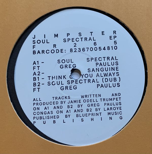 Jimpster - Soul Spectral EP (12", EP, Ltd, han) on Freerange Records at Further Records