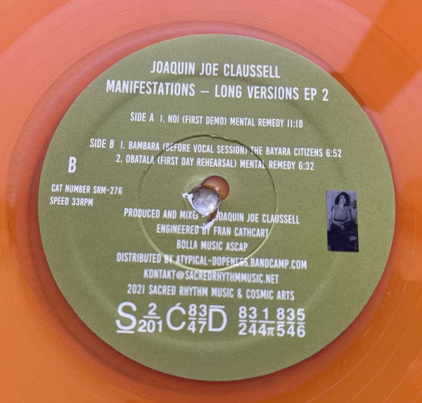 Joaquin Joe Claussell* - Manifestations - Long Versions EP 2 (12") Sacred Rhythm Music Vinyl