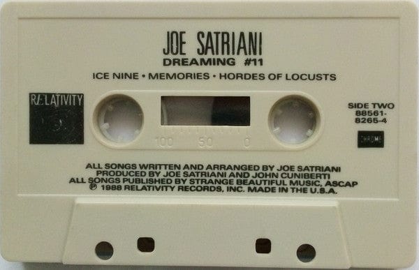 Joe Satriani - Dreaming #11 (Cassette) Relativity Cassette 8856182654