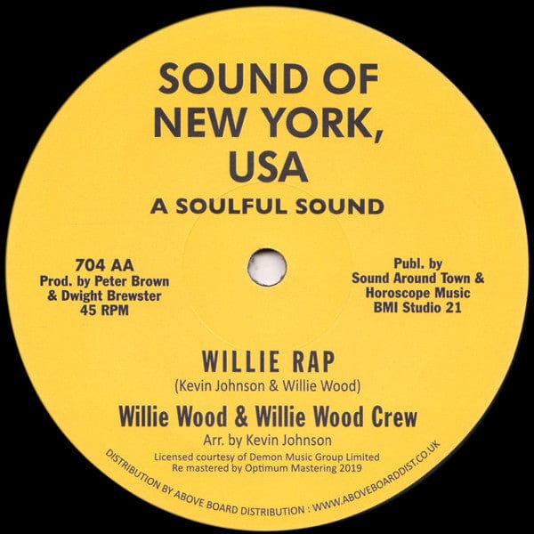 Johnson Products Willie Wood & Willie Wood Crew – Johnson Jumpin' / Willie Rap (12", Sound Of New York, USA, 2019) Front Cover