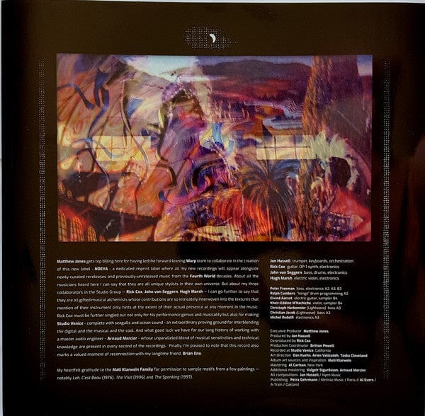 Jon Hassell – Listening To Pictures (Pentimento Volume One) (LP, Ndeya, 2018) Image 5