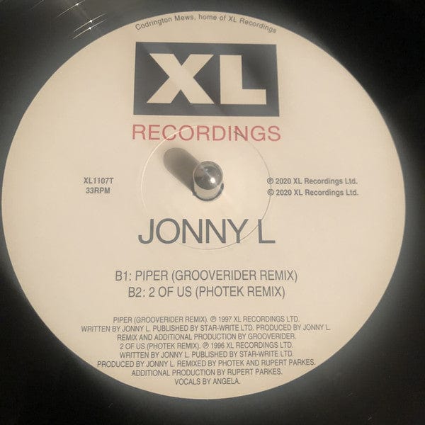 Jonny L - The Remixes '96-'97 (12") XL Recordings