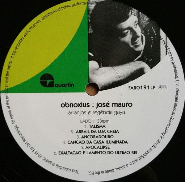 José Mauro - Obnoxius (LP) Far Out Recordings Vinyl 5060211503085