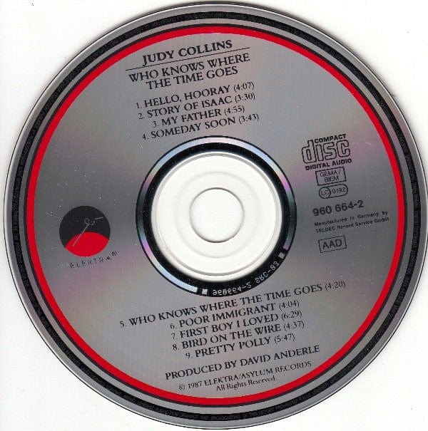 Judy Collins – Who Knows Where The Time Goes (CD, Elektra, 1988) Image 4