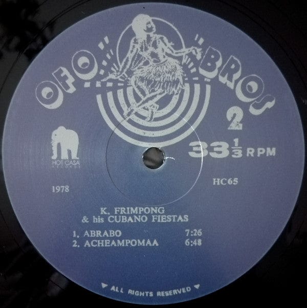 K Frimpong* Backed By Vis-A-Vis* - K Frimpong Backed By Vis-A-Vis (LP) Hot Casa Records,Ofo Bros Vinyl 3760179355468
