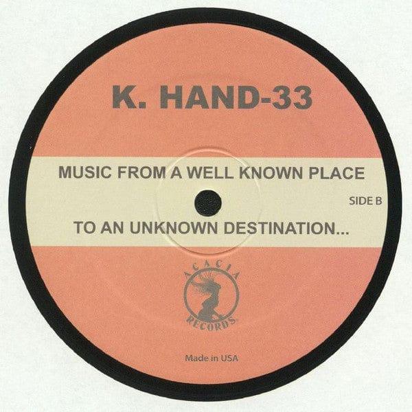 K. Hand – Project 5 EP (12", Acacia Records, 2020) Back Cover