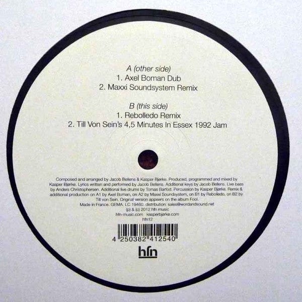 Kasper Bjørke with Jacob Bellens - Lose Yourself To Jenny (12") HFN Music Vinyl 4250382412540