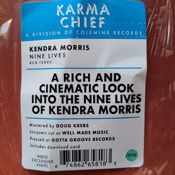 Kendra Morris – Nine Lives (LP, Coke Bottle, Karma Chief Records, 2022) Image 5
