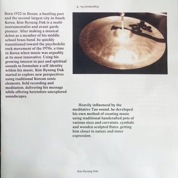 Kim Byoung Duk – Experiment No. X (LP, Daehan Electronics, 2018) Image 5