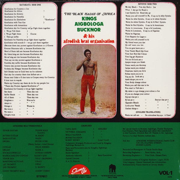 Kings Aigbologa Bucknor Afrodisk Beat Organisation – Vol. I - Katakata (LP, Hot Casa Records, 2019) Image 3