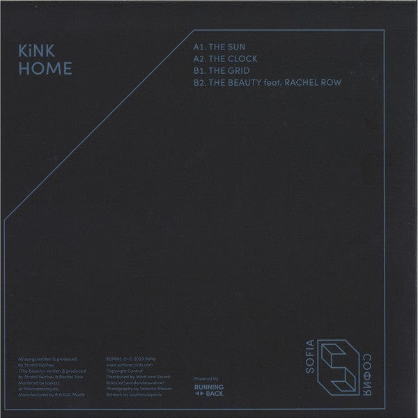 KiNK - Home (12") Sofia Records (2) Vinyl