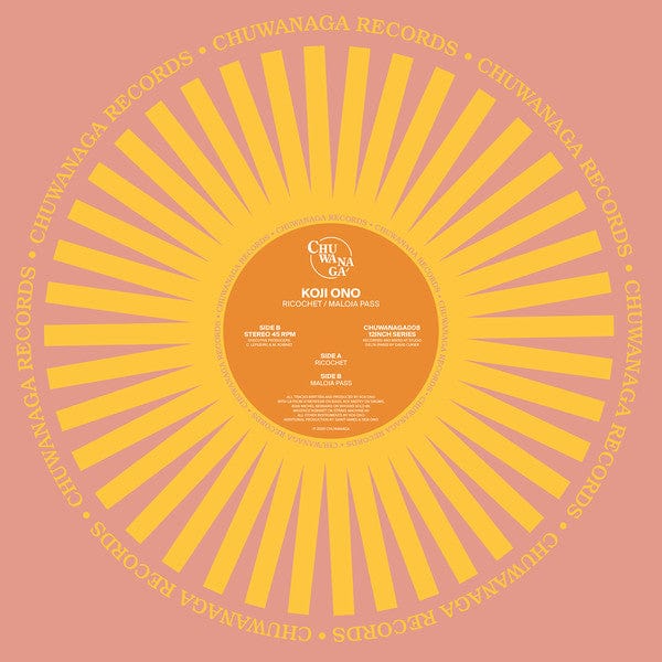 Koji Ono – Ricochet / Maloja Pass (12", Chuwanaga, 2021) Front Cover