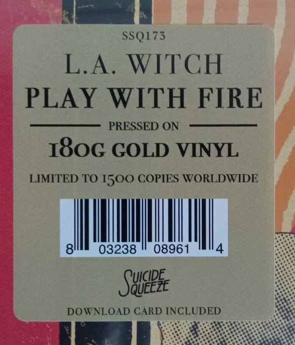 L.A. Witch - Play With Fire (LP) Suicide Squeeze Vinyl 803238089614