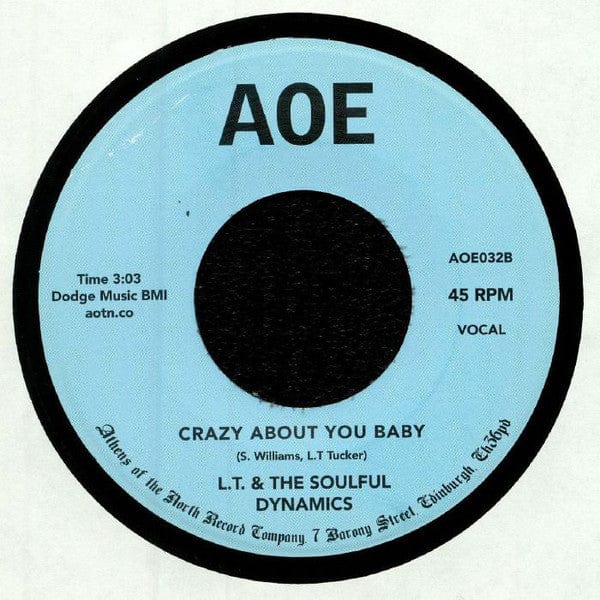 L. T. And The Soulful Dynamics – Everybody Needs Somebody / Crazy About You Baby (7", AOE, 2018) Back Cover