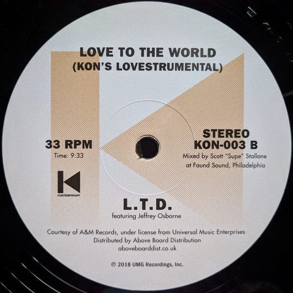 L.T.D. - Love To The World (Kon's Lots Of Love Remix) (12") Kontemporary