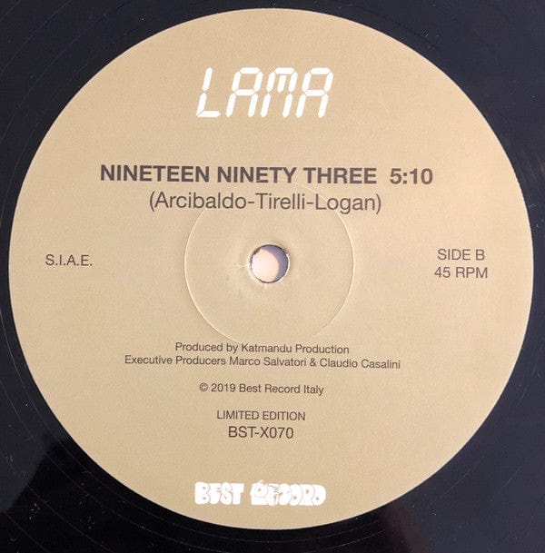 Lama - Love On The Rocks / 1993 (12", Ltd, RE, RM) on Best Record Italy at Further Records