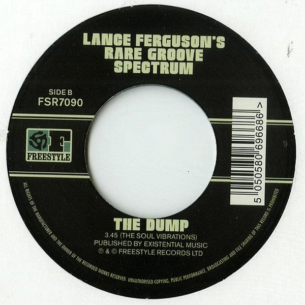 Lance Ferguson’s Rare Groove Spectrum – Egg Roll (7", Freestyle Records, 2018) Back Cover