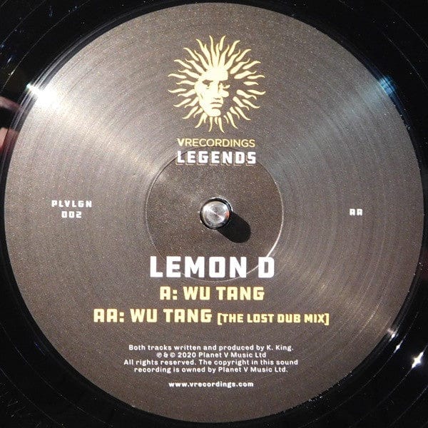 Lemon D – Wu Tang (12", V Recordings, 2020) Image 4