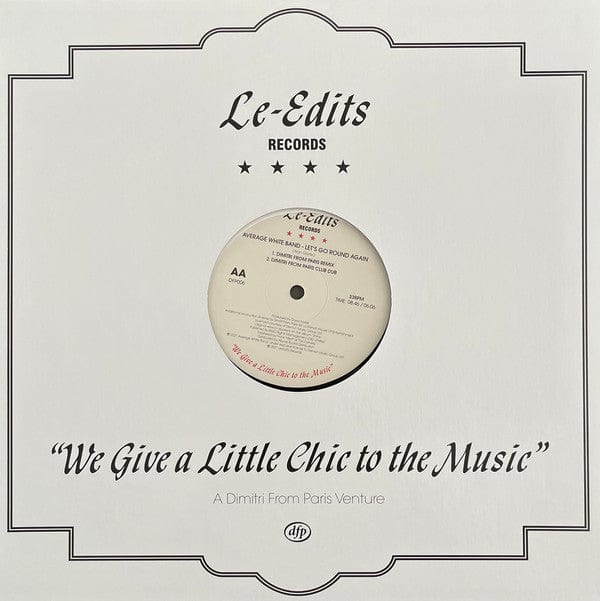 Leo Sayer / Average White Band - Easy To Love / Let’s Go Round Again (12") on Le-Edits Records at Further Records