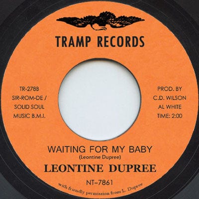Leontine Dupree – Standing On His Word / Waiting For My Baby (7", Tramp Records, 2020) Back Cover