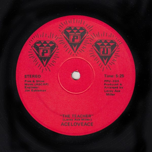 Leroy "Ace" Miller Aceloveace – Teacher / The Teacher (12", Peoples Potential Unlimited, 2017) Back Cover