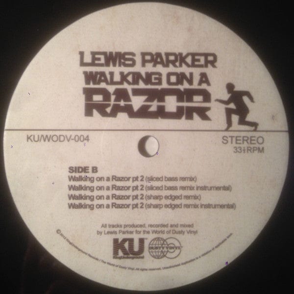 Lewis Parker - Walking On A Razor (12") KingUnderground Records, The World Of Dusty Vinyl Vinyl