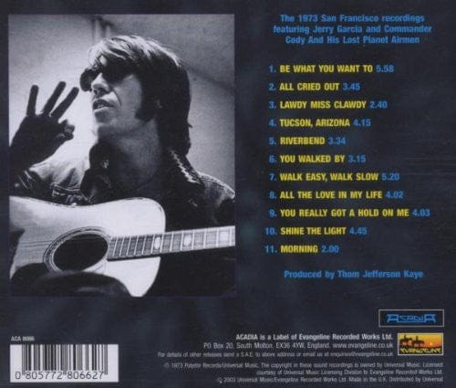 Link Wray – Be What You Want To (CD, Acadia, 2003) Back Cover