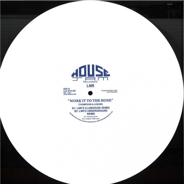 LNR - Work It To The Bone (12") House Jam Records Vinyl HJA2016002BMPOMPO20169610