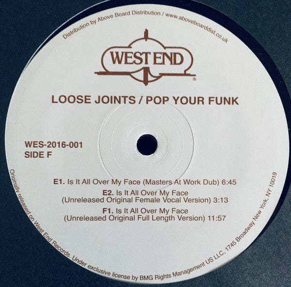 Loose Joints - Pop Your Funk (The Complete Singles Collection) (3x12", Comp) West End Records