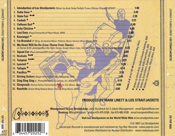 Los Straitjackets – Damas Y Caballeros! (CD, Yep Roc Records, 2001) Image 5