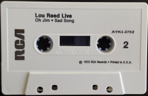 Lou Reed – Lou Reed Live (Cassette, RCA Victor, 1985) Image 4