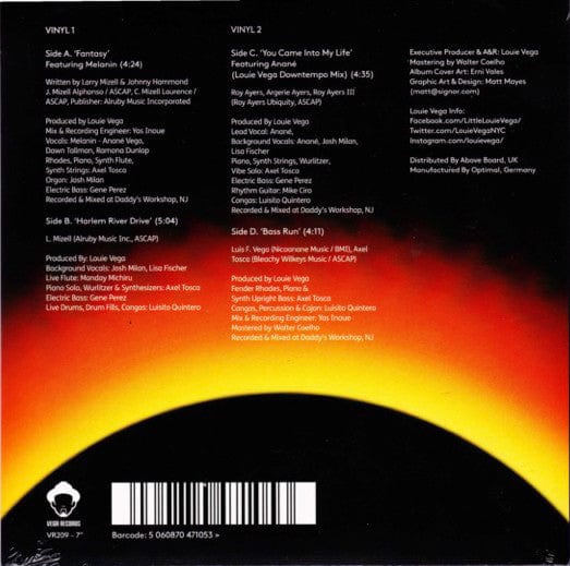 Louie Vega Presents Elements Of Life (3) - Eclipse: Part Four (2x7") Vega Records Vinyl