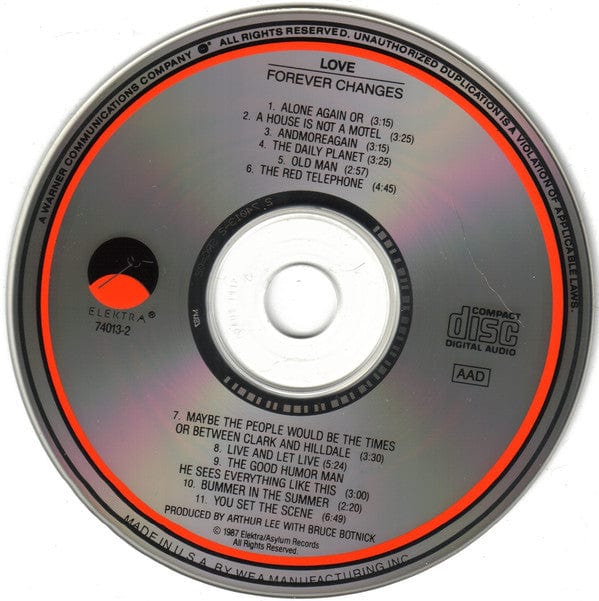 Love - Forever Changes (CD) Elektra CD 075596065627