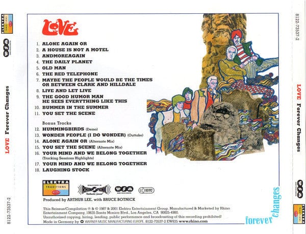 Love - Forever Changes (CD) Elektra,Warner Strategic Marketing CD 081227353728