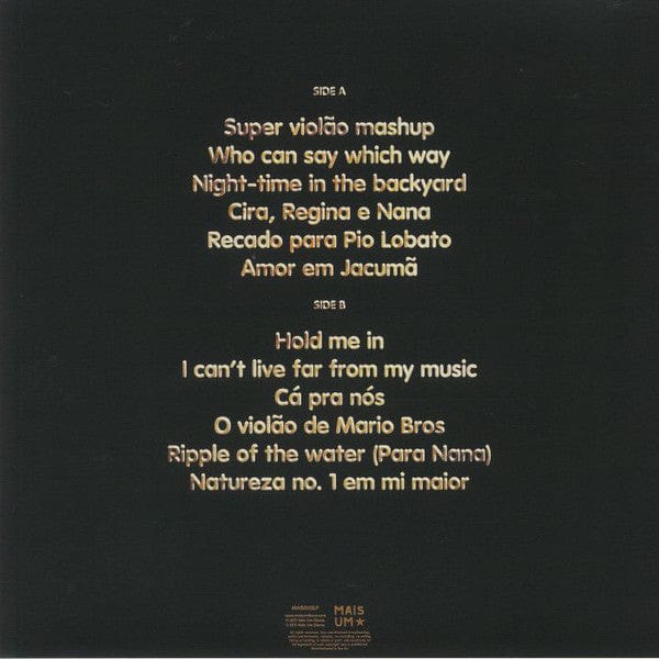 Lucas Santtana – Sem Nostalgia (LP, Mais Um Discos, 2021) Back Cover