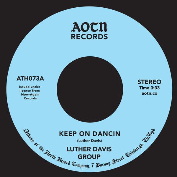 Luther Davis Group – Keep On Dancin / You (7", Athens Of The North, 2018) Front Cover