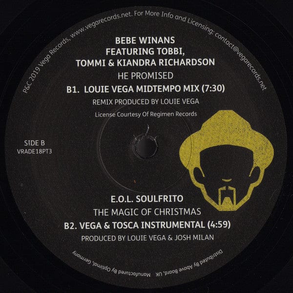 Luther Vandross / BeBe Winans / Elements Of Life (3) - My Body / He Promised / The Magic Of Christmas (12") Vega Records