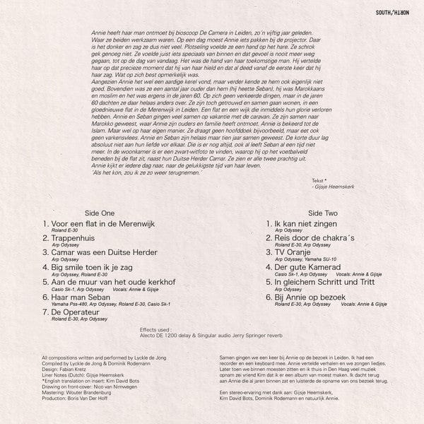 Lyckle de Jong – Bij Annie Op Bezoek (LP, South of North, 2020) Back Cover