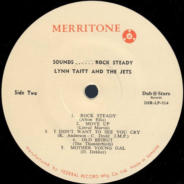 Lynn Taitt & The Jets - Sounds.... Rock Steady (LP, Album, RE) Dub Store Records, Merritone