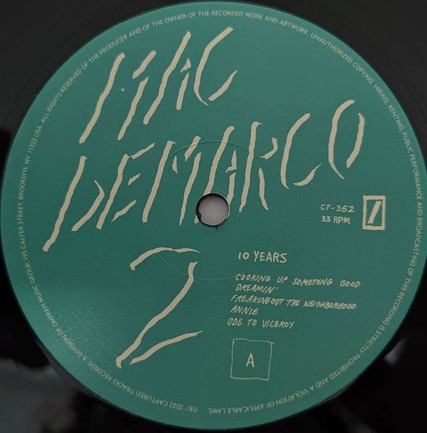 Mac Demarco – 2 (2xLP, Gatefold, Captured Tracks, 2022) Image 5