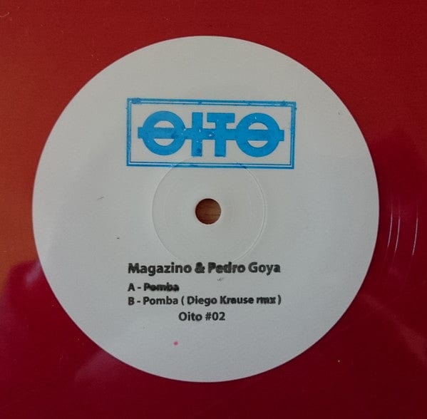 Magazino Pedro Goya – Pomba (12", Handstamped, Red, bloop recordings, 2016) Front Cover