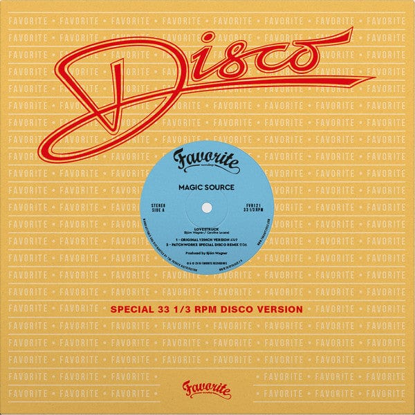 Magic Source – Lovestruck EP (12", Favorite Recordings, 2016) Front Cover