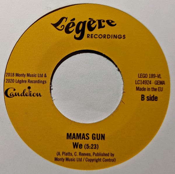 Mamas Gun – This Is The Day (7", Translucent Red, Légère Recordings, 2020) Image 3