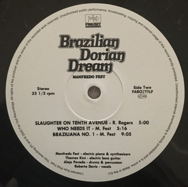 Manfredo Fest - Brazilian Dorian Dream (LP) Far Out Recordings Vinyl 5060114368453
