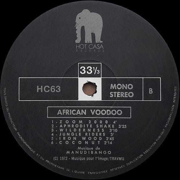Manu Dibango - African Voodoo (LP, RM, Mon) Hot Casa Records
