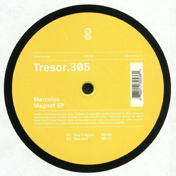 Marcelus – Magnet EP (12", Tresor, 2018) Image 4