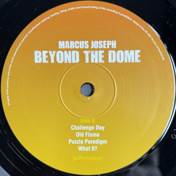 Marcus Joseph – Beyond The Dome (LP, Jazz Re:freshed, 2021) Image 4