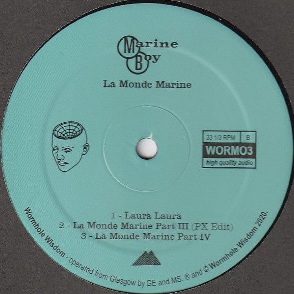 Marine Boy – La Monde Marine (12", Wormhole Wisdom, 2020) Back Cover
